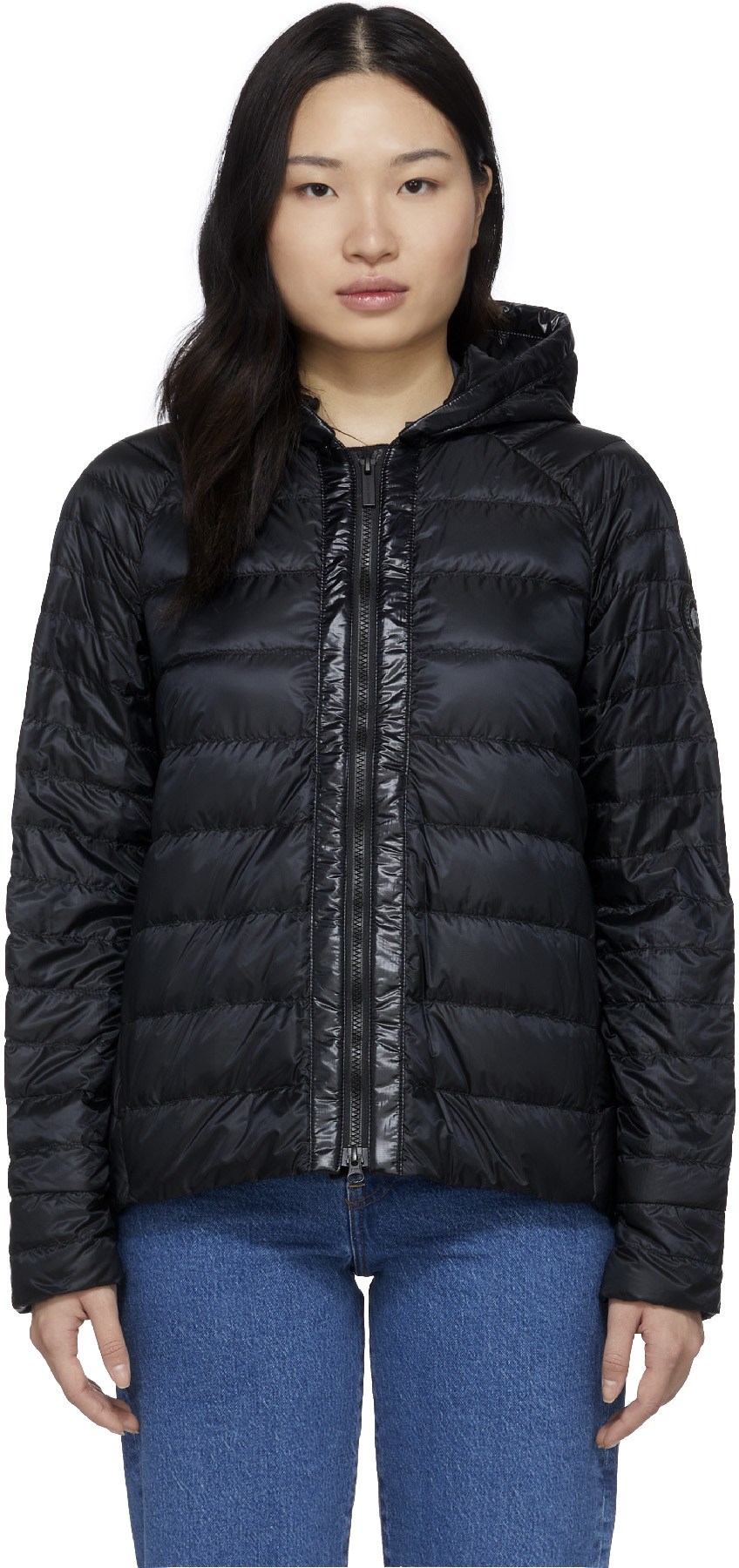 Canada Goose: Noir Manteau à Capuche Roxboro Black Label Noir - 1