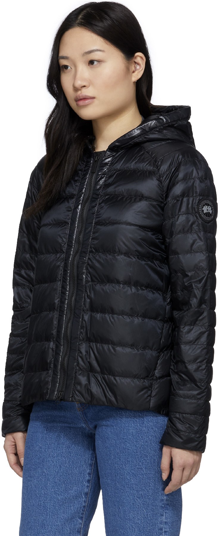 Canada Goose: Noir Manteau à Capuche Roxboro Black Label Noir - 2