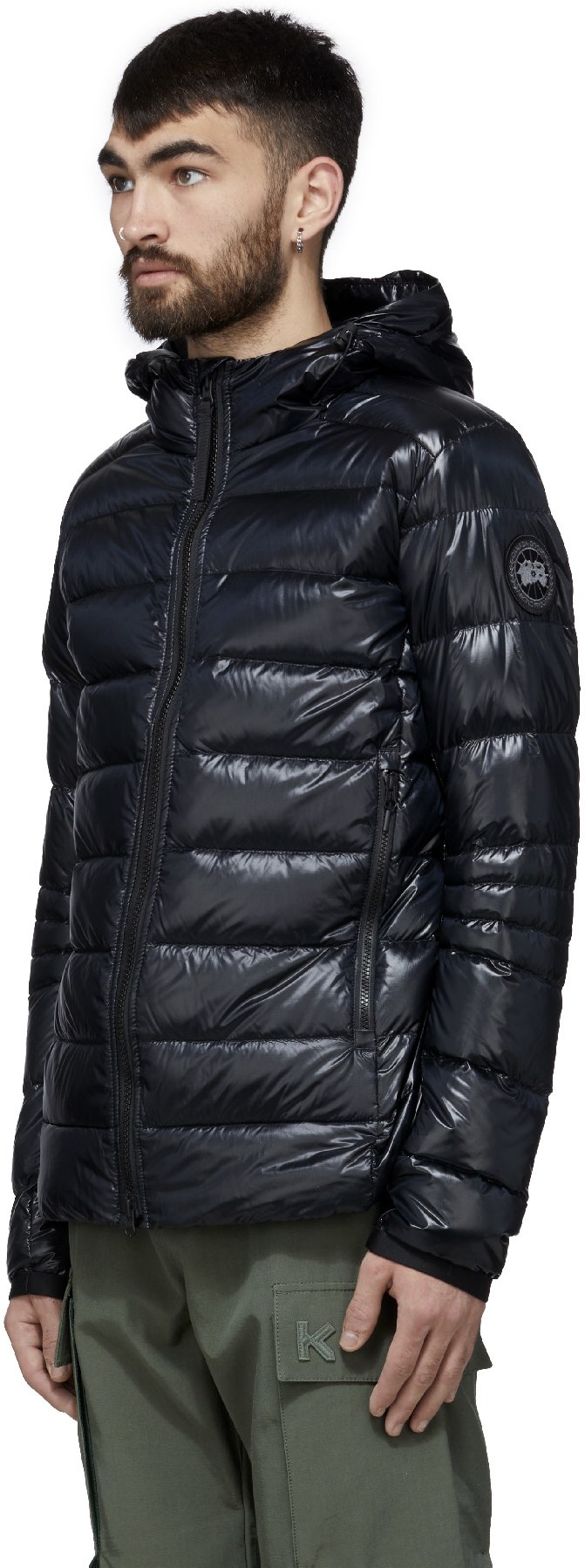 Canada Goose: Noir Manteau à Capuche Crofton Black Label Noir - 2