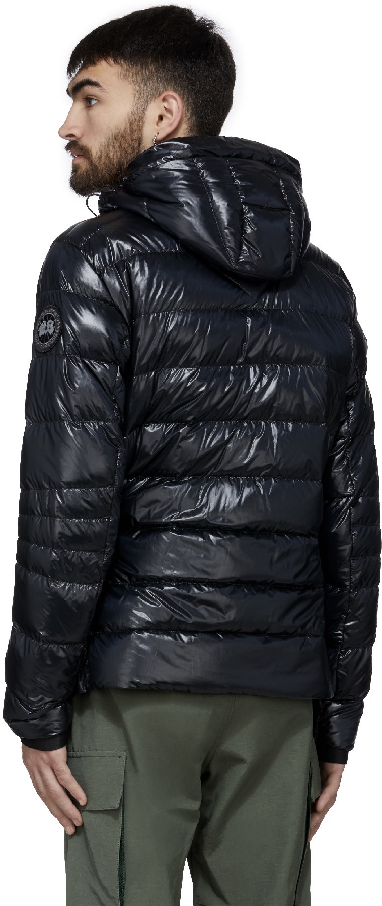Canada Goose: Noir Manteau à Capuche Crofton Black Label Noir - 3