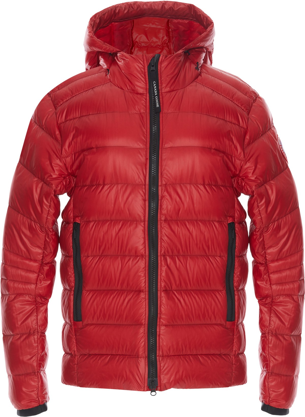 Canada Goose: Rouge Manteau à Capuche Crofton Rouge - 1