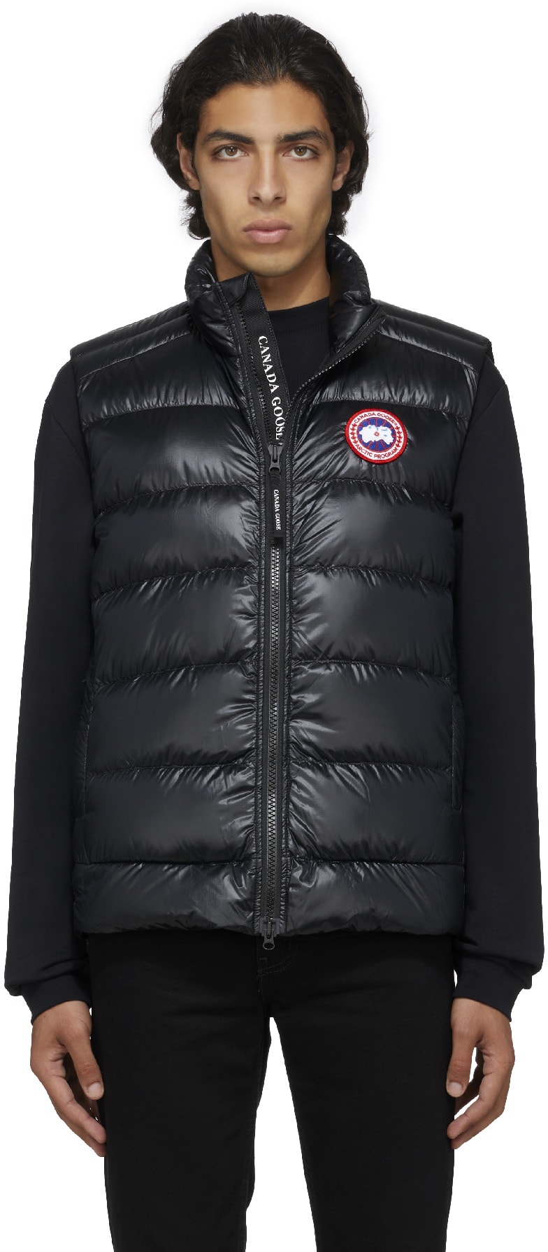 Canada Goose: Noir Gilet Crofton Noir - 1