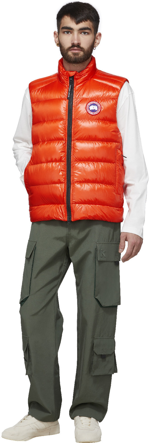 Canada Goose: Orange Crofton Vest - 4