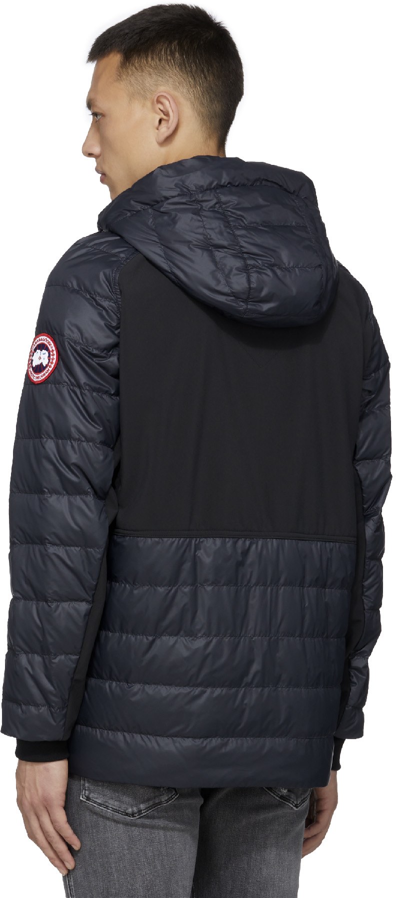 Canada Goose: Black Hybridge Weyburn Hoodie - 3