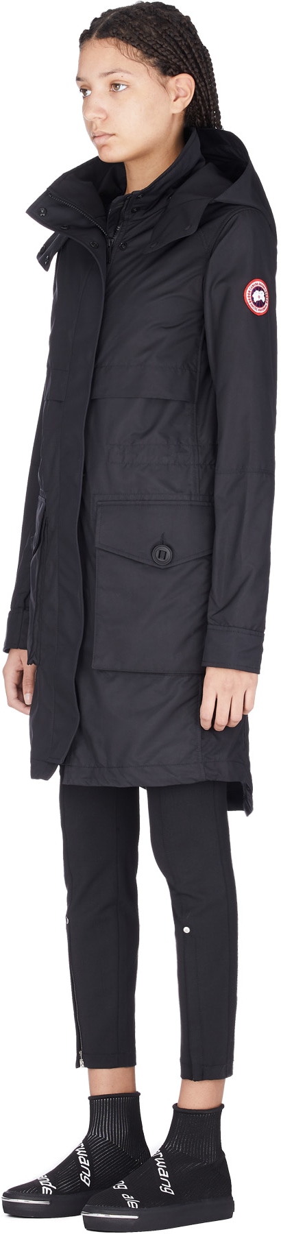 Canada Goose: Noir Manteau Trench Cavalry Noir - 2