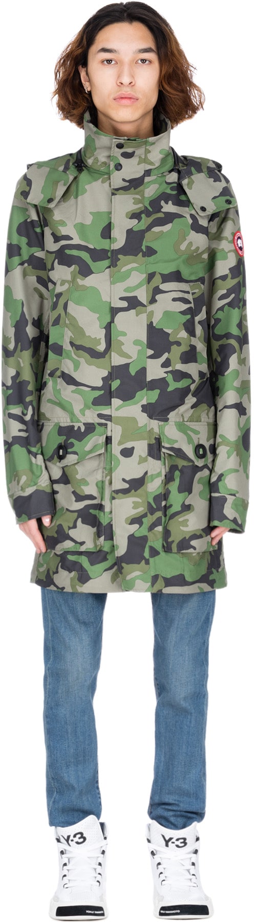 Canada Goose: Multicolor Crew Trench Print - 1