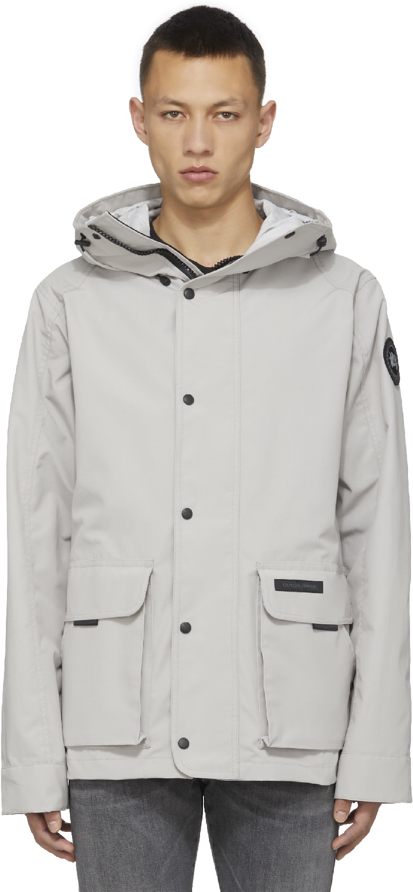 Canada Goose: Gris Manteau Lockeport Black Label Gris - 1
