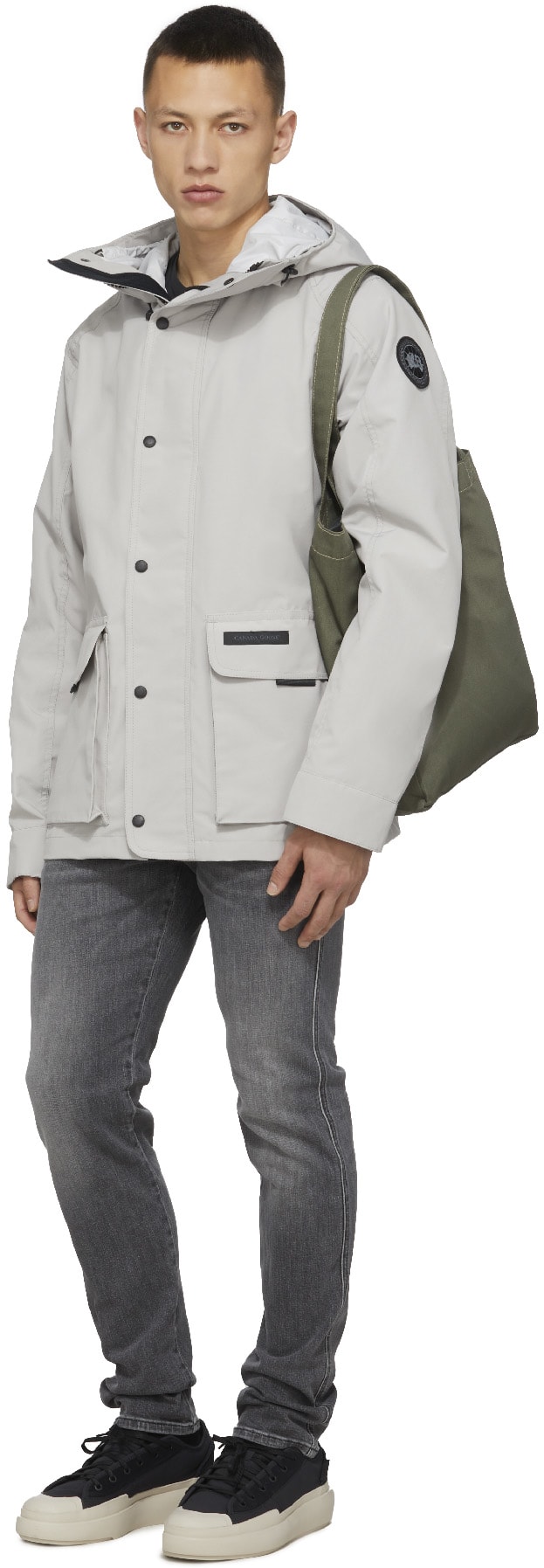 Canada Goose: Grey Black Label Lockeport Jacket - 4