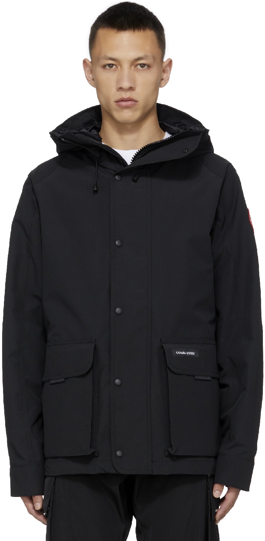 Canada Goose: Noir Manteau Lockeport Noir - 1