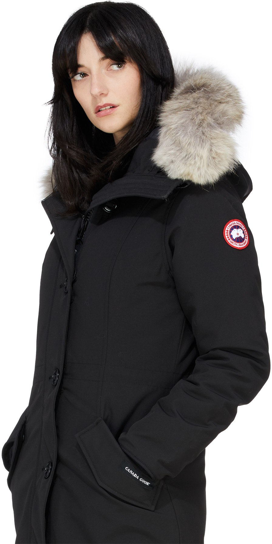 Canada Goose: Black Rossclair Parka - 4