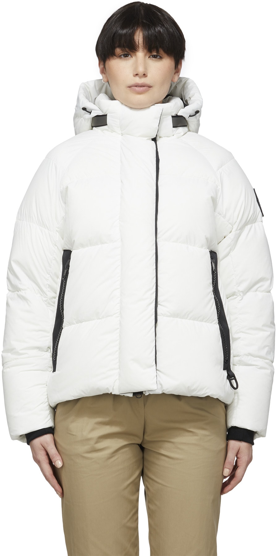 Canada Goose: White Black Label Junction Parka - 1