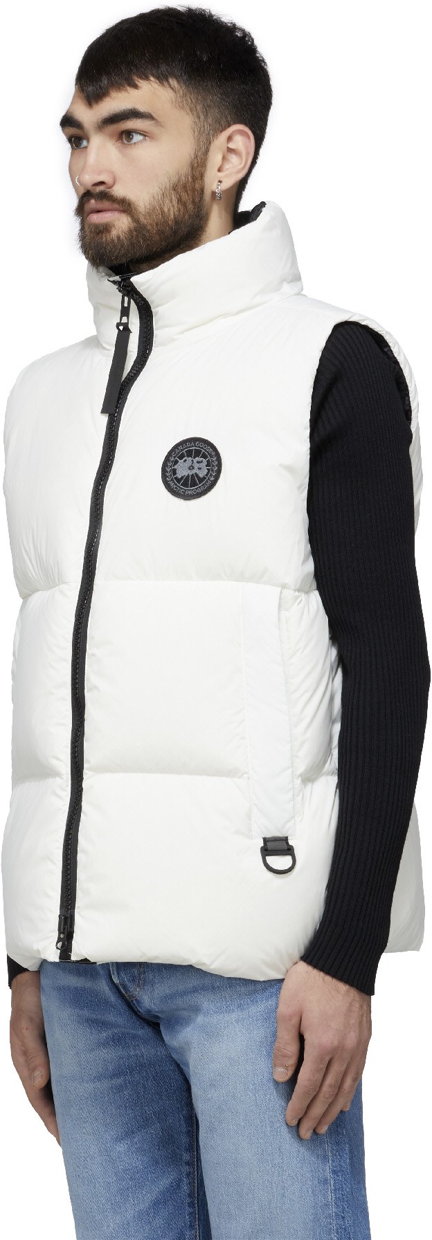 Canada Goose: Blanc Gilet Everett Black Label Blanc - 2