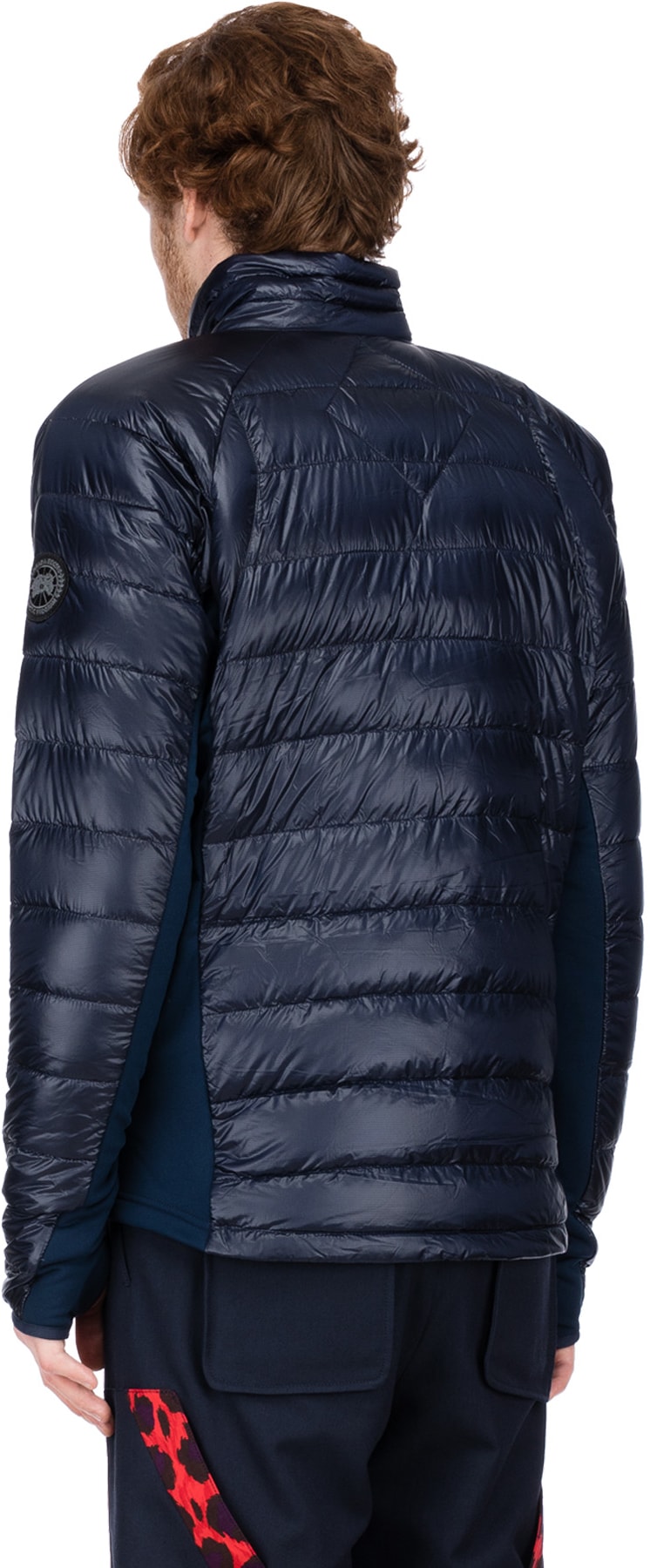 Canada Goose: Bleu Veste HyBridge Lite Black Label Bleu - 3