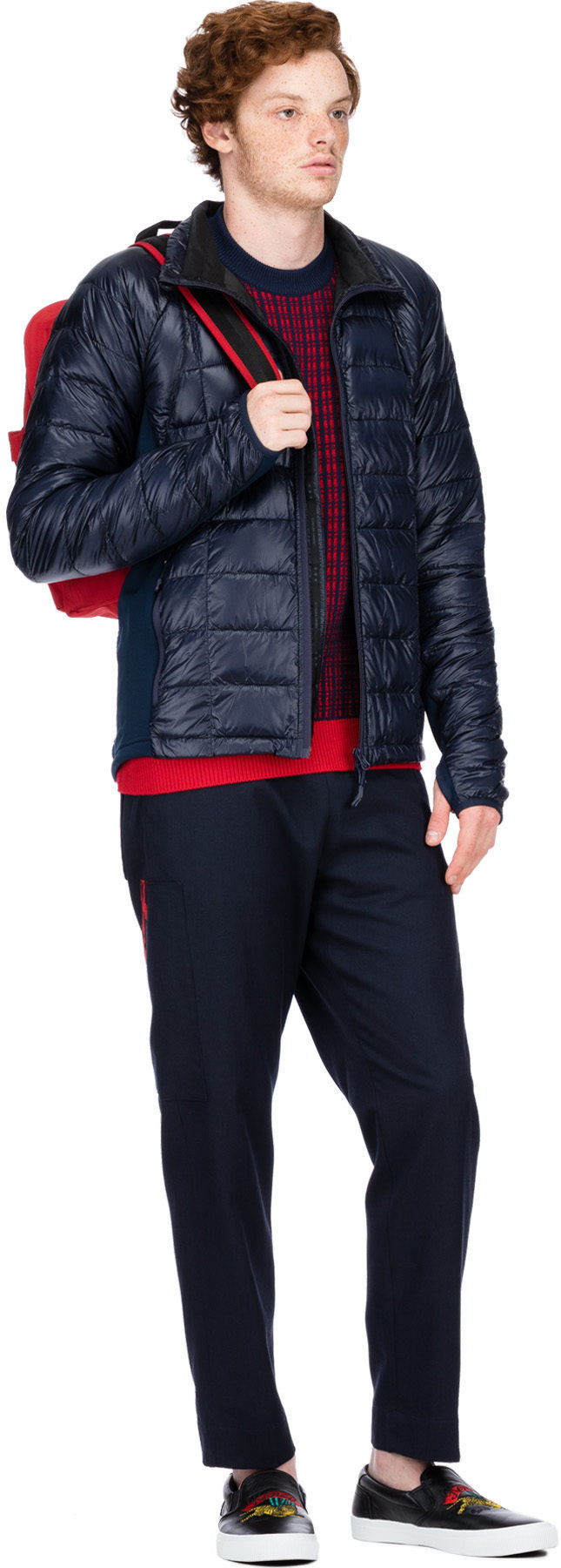 Canada Goose: Bleu Veste HyBridge Lite Black Label Bleu - 4