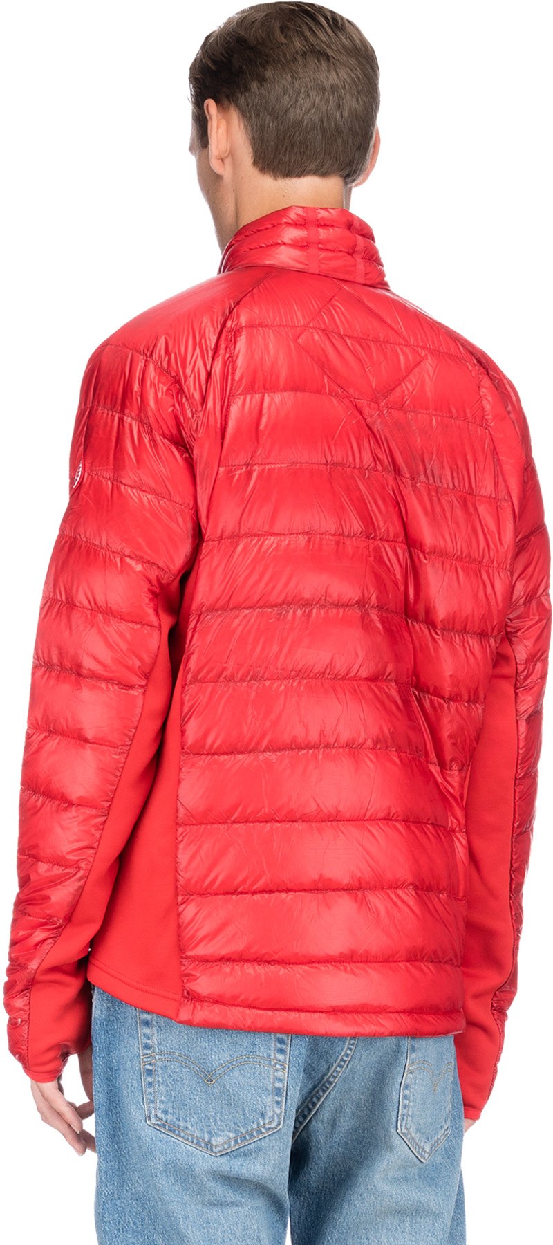 Canada Goose: Rouge Veste Hybridge Lite Rouge - 3