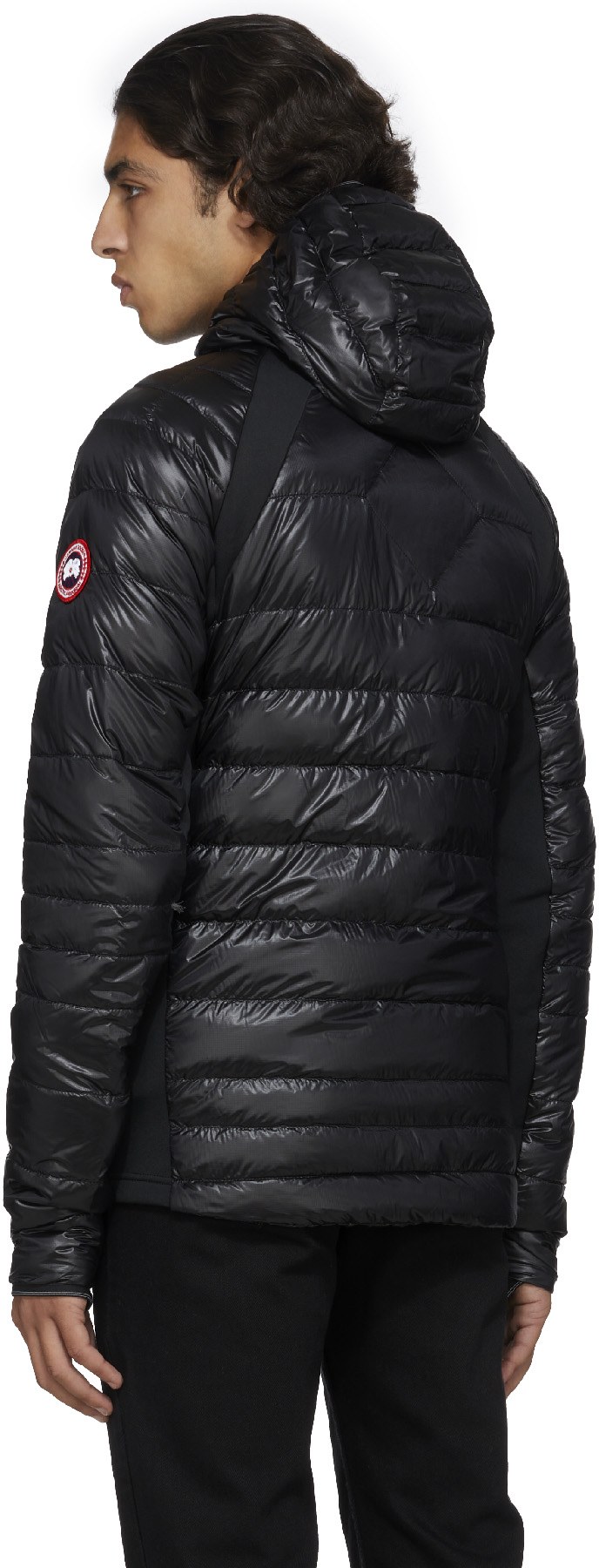 Canada Goose: Noir Veste à Capuche Hybridge Lite Tech Noir - 3