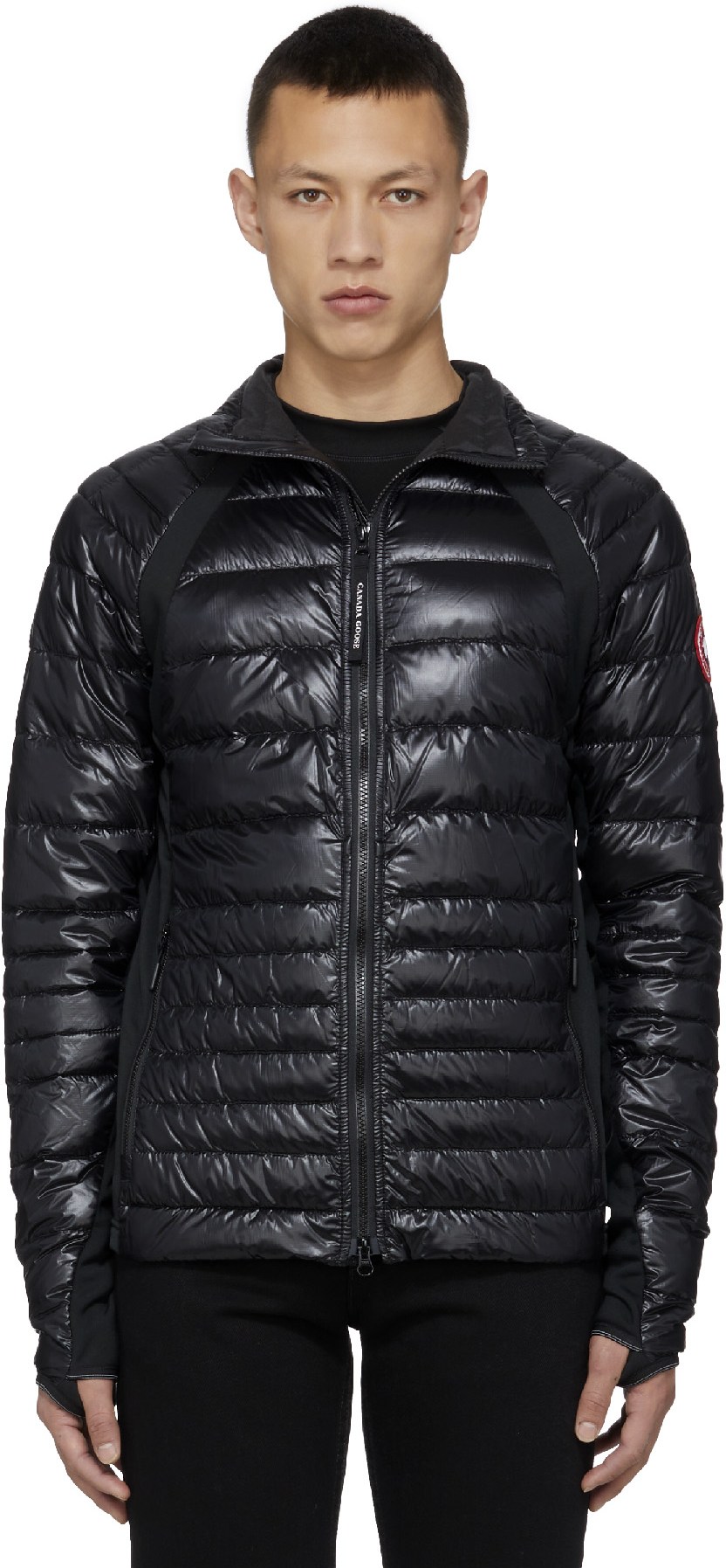 Canada Goose: Noir Manteau Hybridge Lite Tech Noir - 1