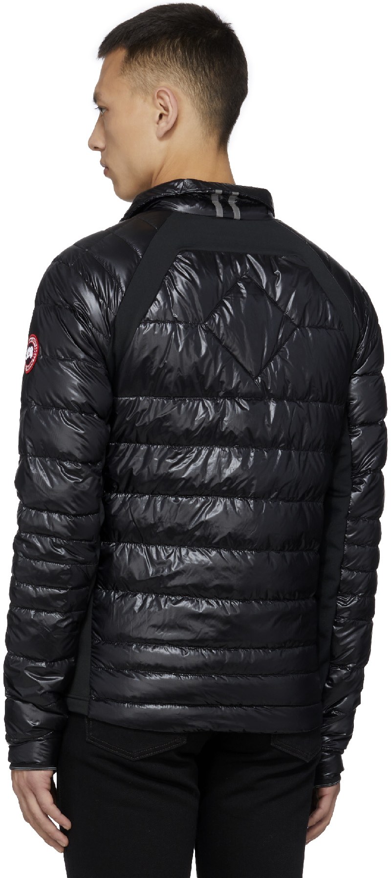 Canada Goose: Noir Manteau Hybridge Lite Tech Noir - 3