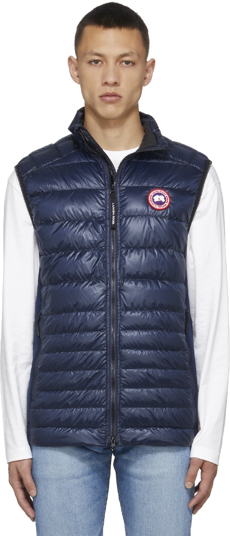 Canada Goose: Bleu Gilet Hybridge Lite Tech Bleu - 1