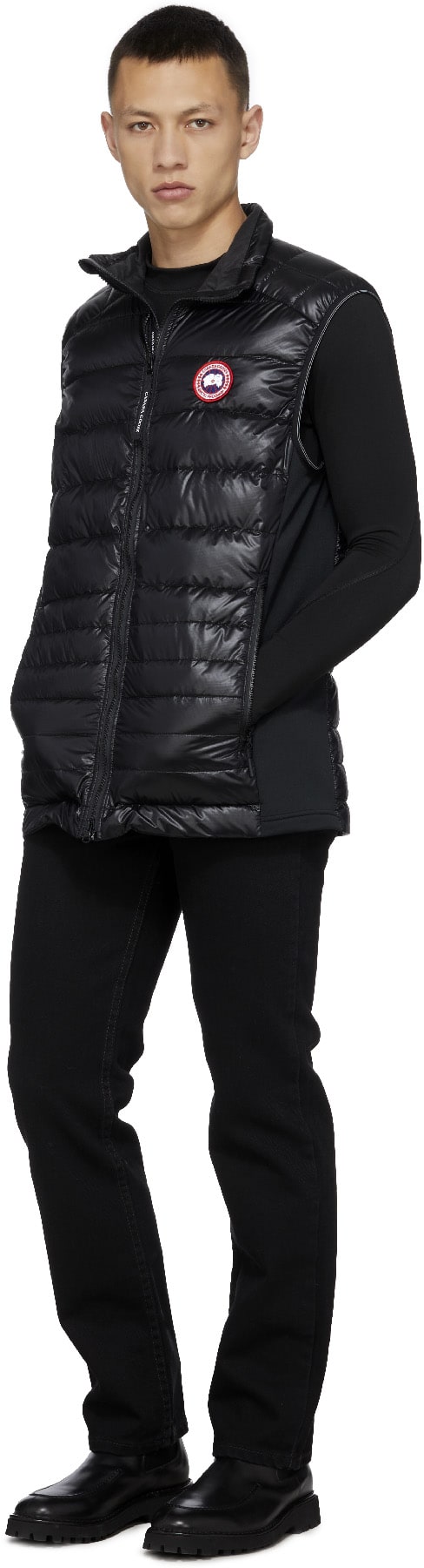 Canada Goose: Noir Gilet Hybridge Lite Tech Noir - 4