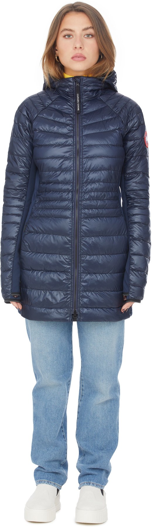Canada Goose: Bleu Manteau Hybridge Lite Tech Bleu - 1