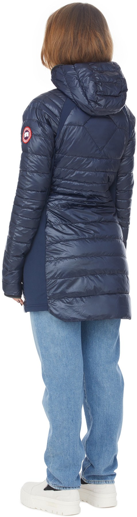 Canada Goose: Bleu Manteau Hybridge Lite Tech Bleu - 3