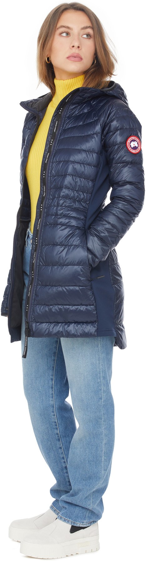 Canada Goose: Bleu Manteau Hybridge Lite Tech Bleu - 4