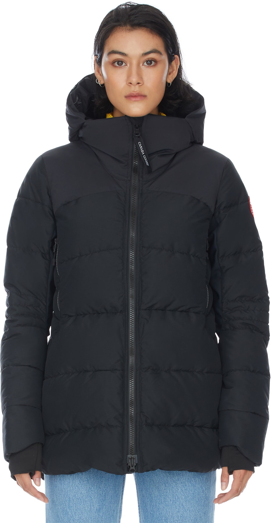 Canada Goose: Black Hybridge Coat - 1