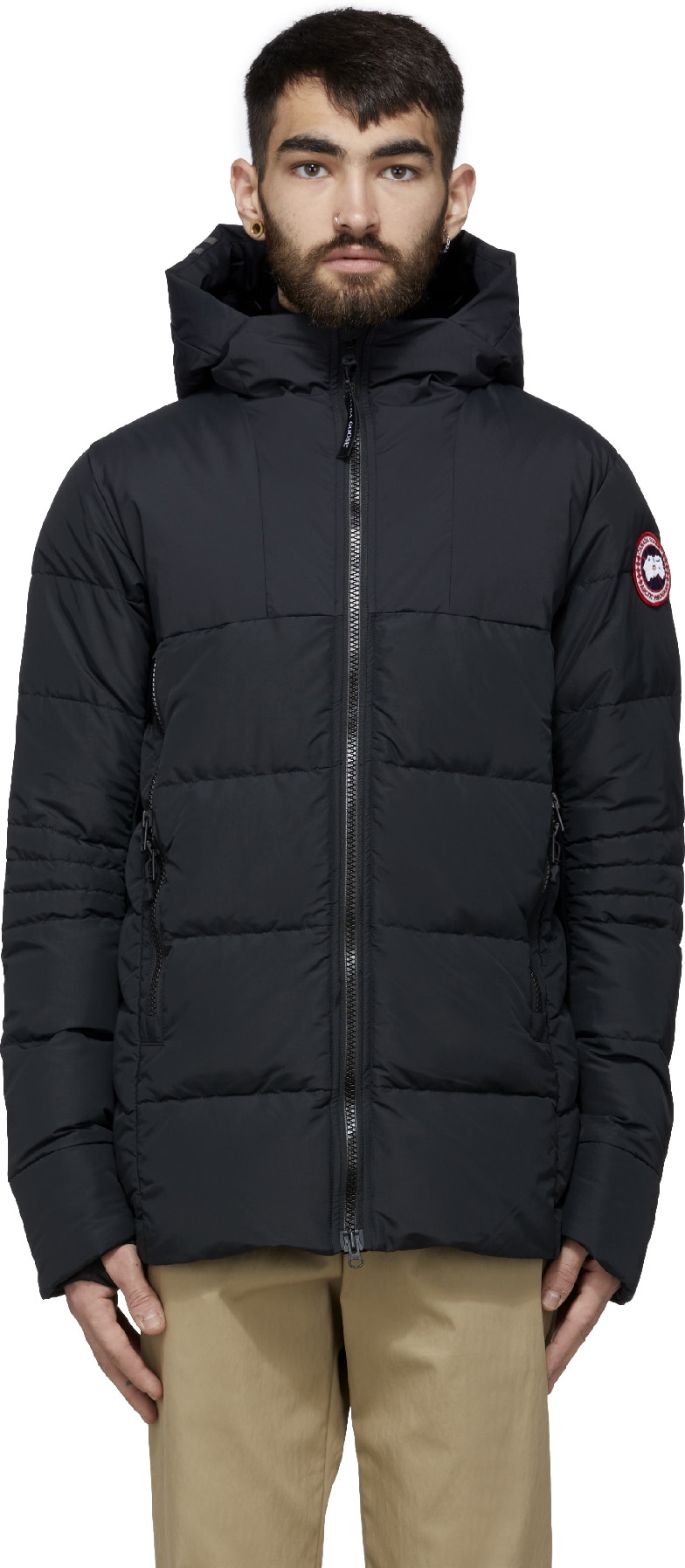 Canada Goose: Black Hybridge Coat - 1