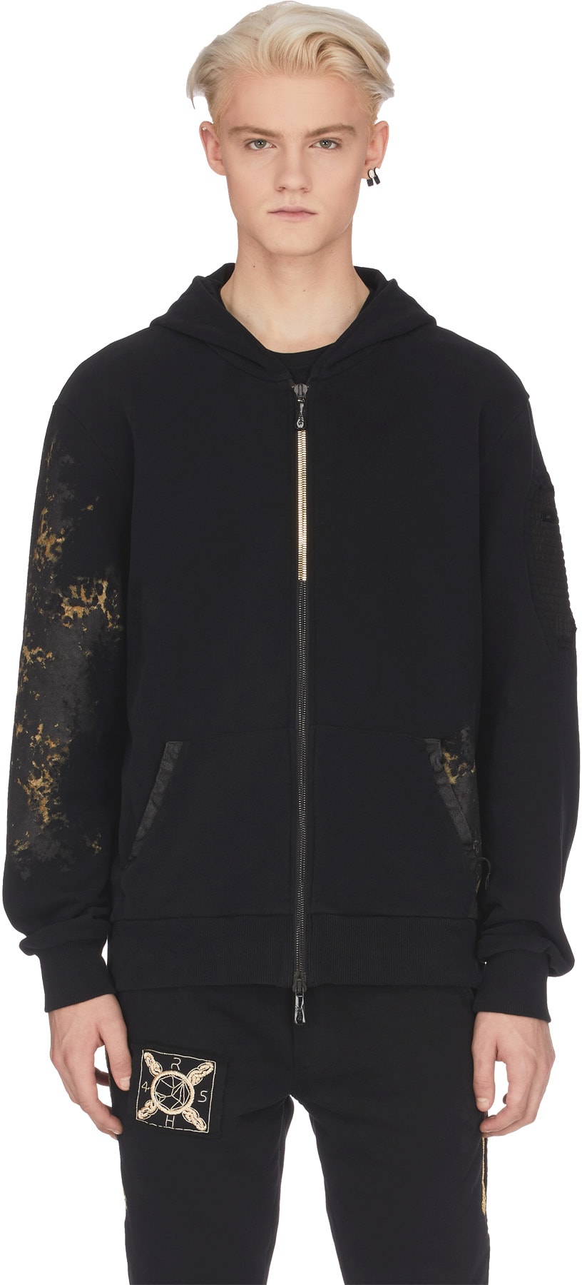 RH45: Black Lola Zip Hoodie - 1