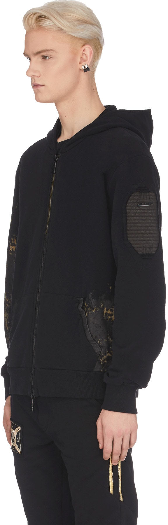 RH45: Black Lola Zip Hoodie - 2