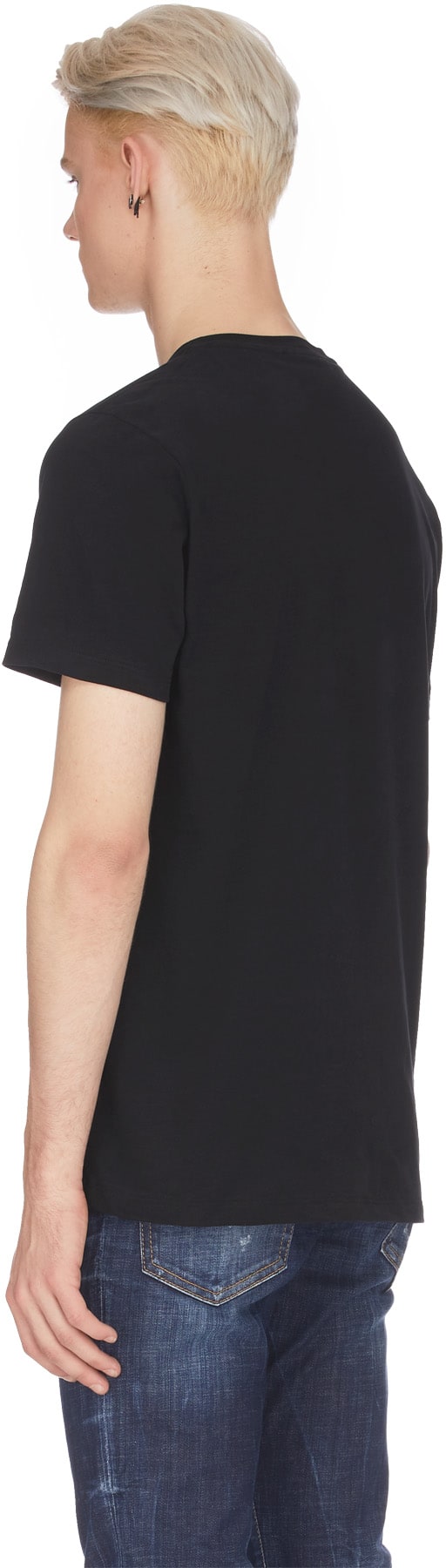 RH45: Black Milo Embellished T-Shirt - 3