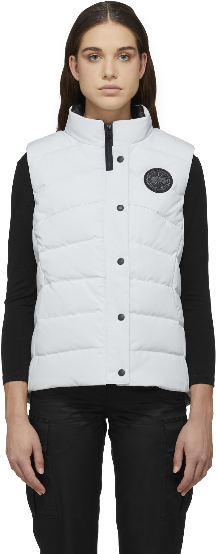 Canada Goose: Argent Gilet Freestyle Black Label Argent - 1