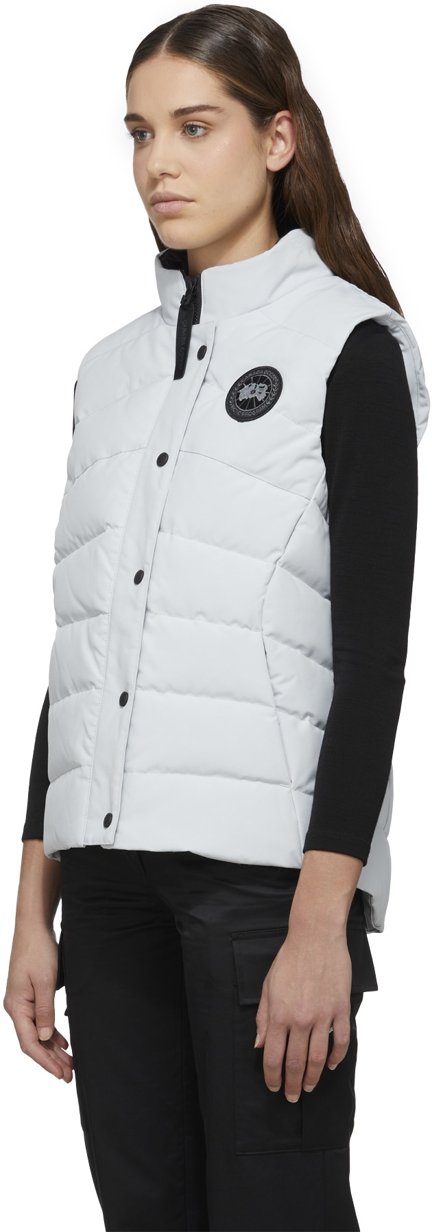 Canada Goose: Argent Gilet Freestyle Black Label Argent - 2
