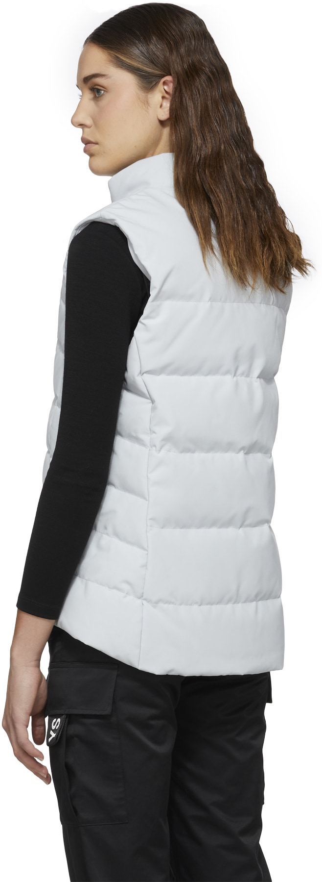 Canada Goose: Argent Gilet Freestyle Black Label Argent - 3