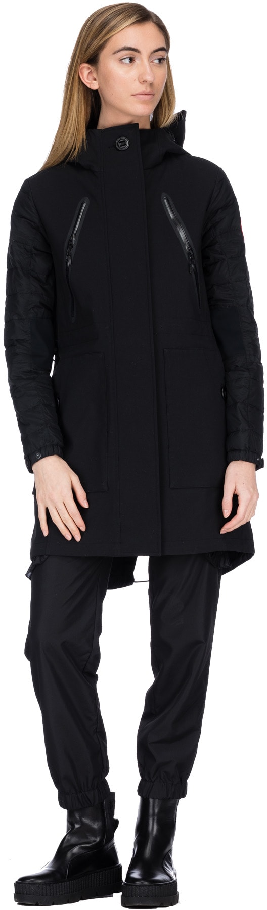 Canada Goose: Black Sabine Coat - 4