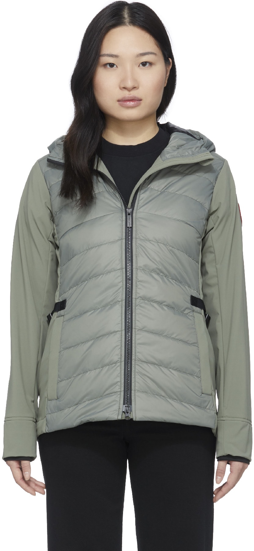 Canada Goose: Green Hybridge Thornbury Hoodie - 1