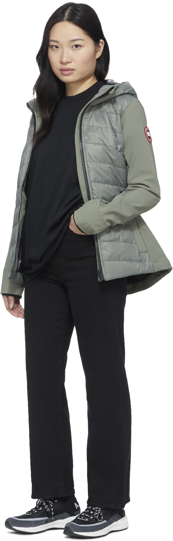 Canada Goose: Green Hybridge Thornbury Hoodie - 4