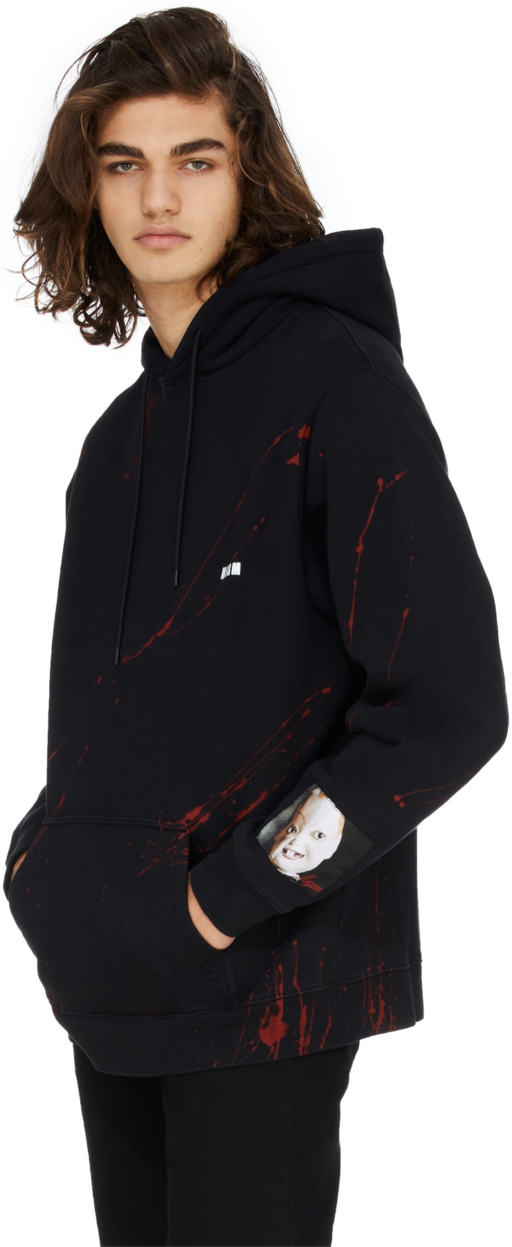 MSGM: Black Dario Argento x MSGM Hoodie - 3