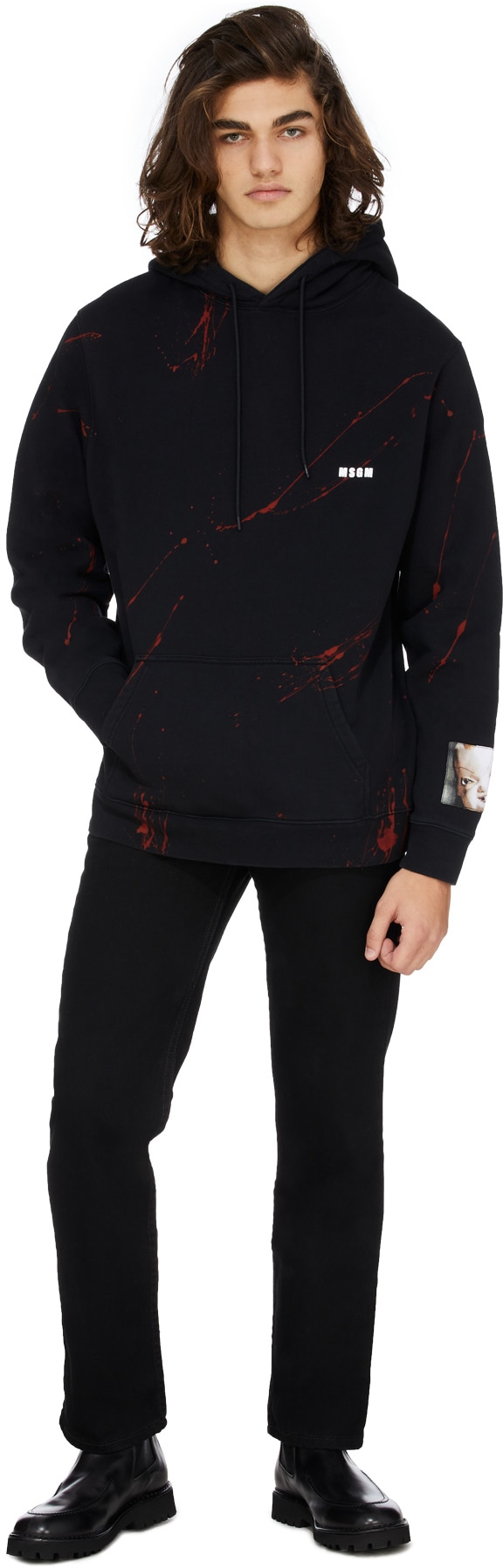 MSGM: Black Dario Argento x MSGM Hoodie - 4