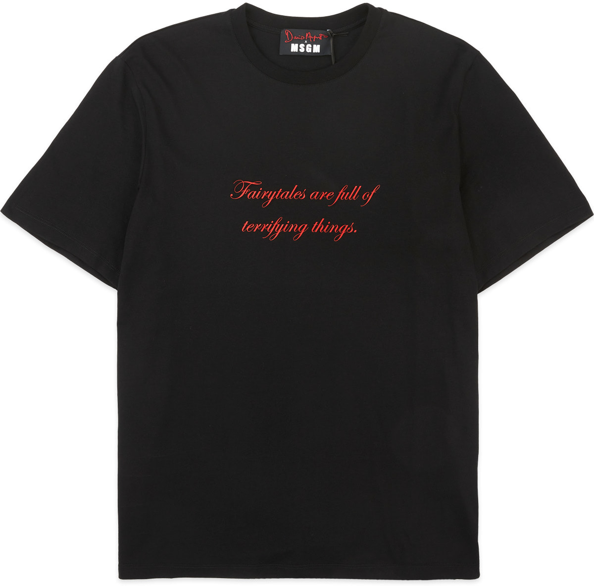 MSGM: Black Dario Argento Quote T-Shirt - 1