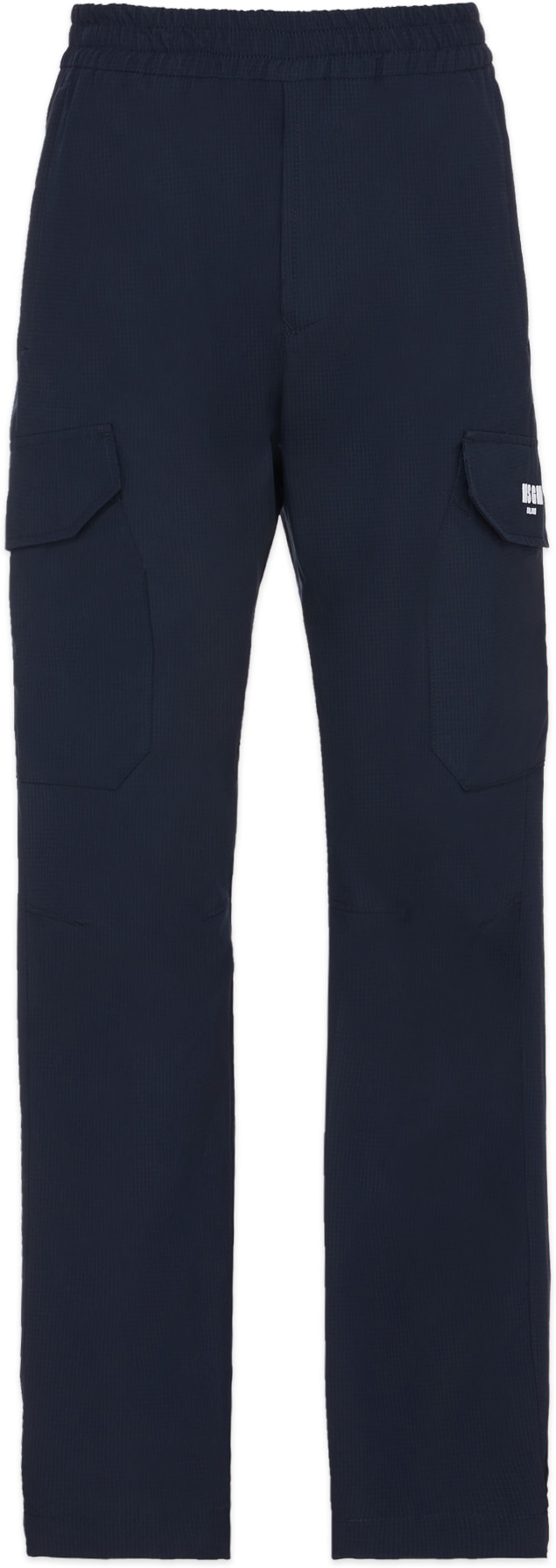 MSGM: Blue Logo Cargo Pant - 1