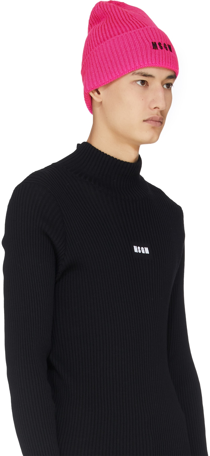 MSGM: Rose Bonnet à Logo Rose - 3