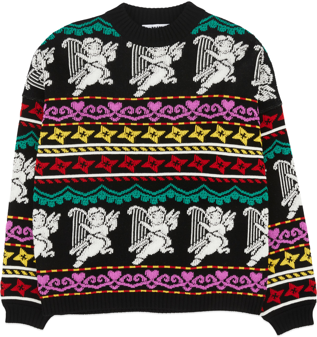 MSGM: Multicolor Cupid Knit Crew Sweater - 1