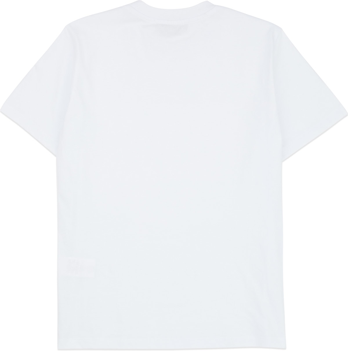 MSGM: White Tonal Box Logo T-Shirt - 2