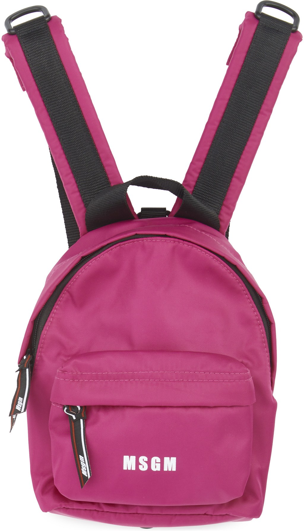 MSGM: Pink Small Micro Logo Backpack - 1