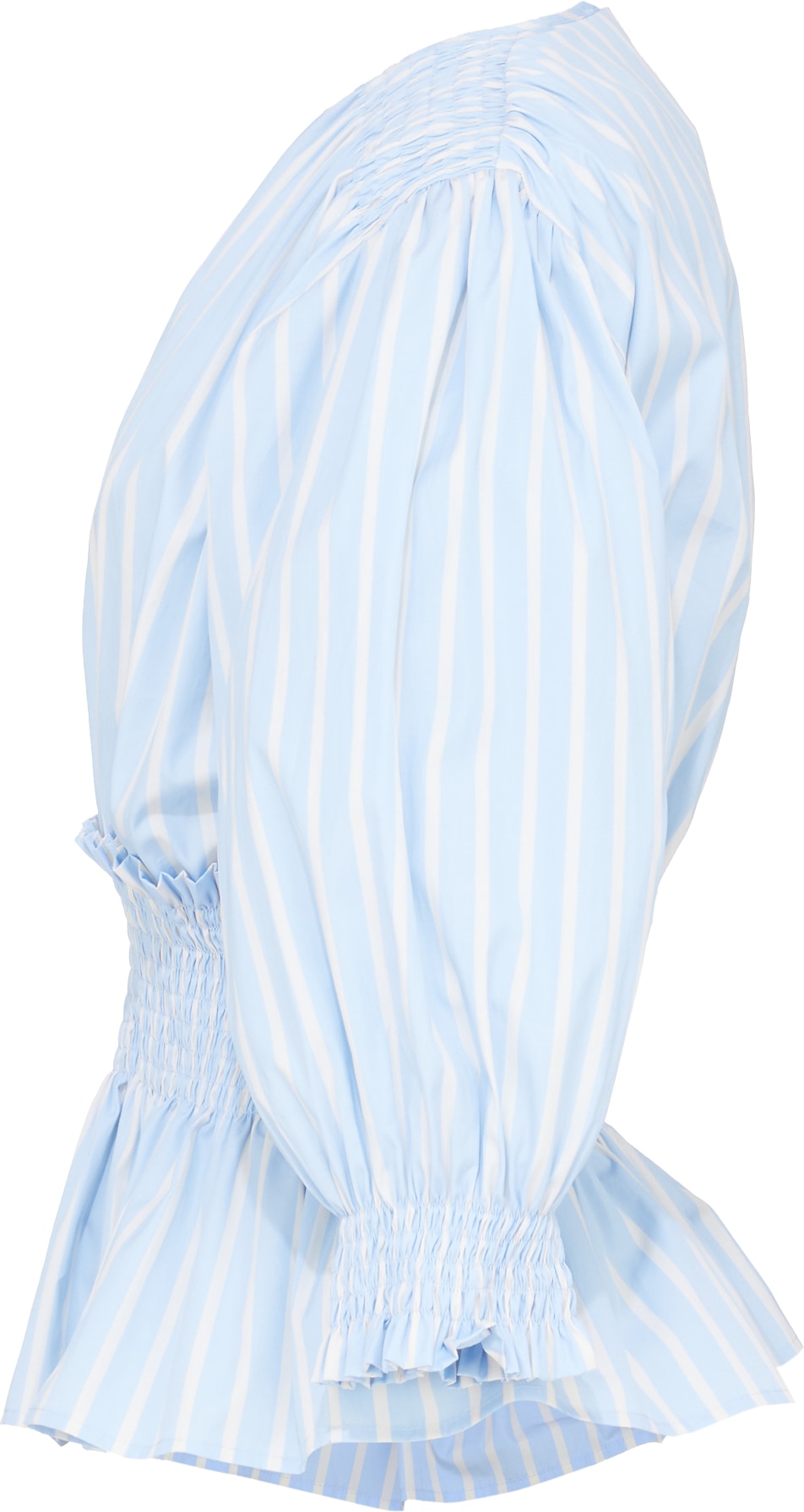 MSGM: Blue Striped V-Neck Blouse - 2