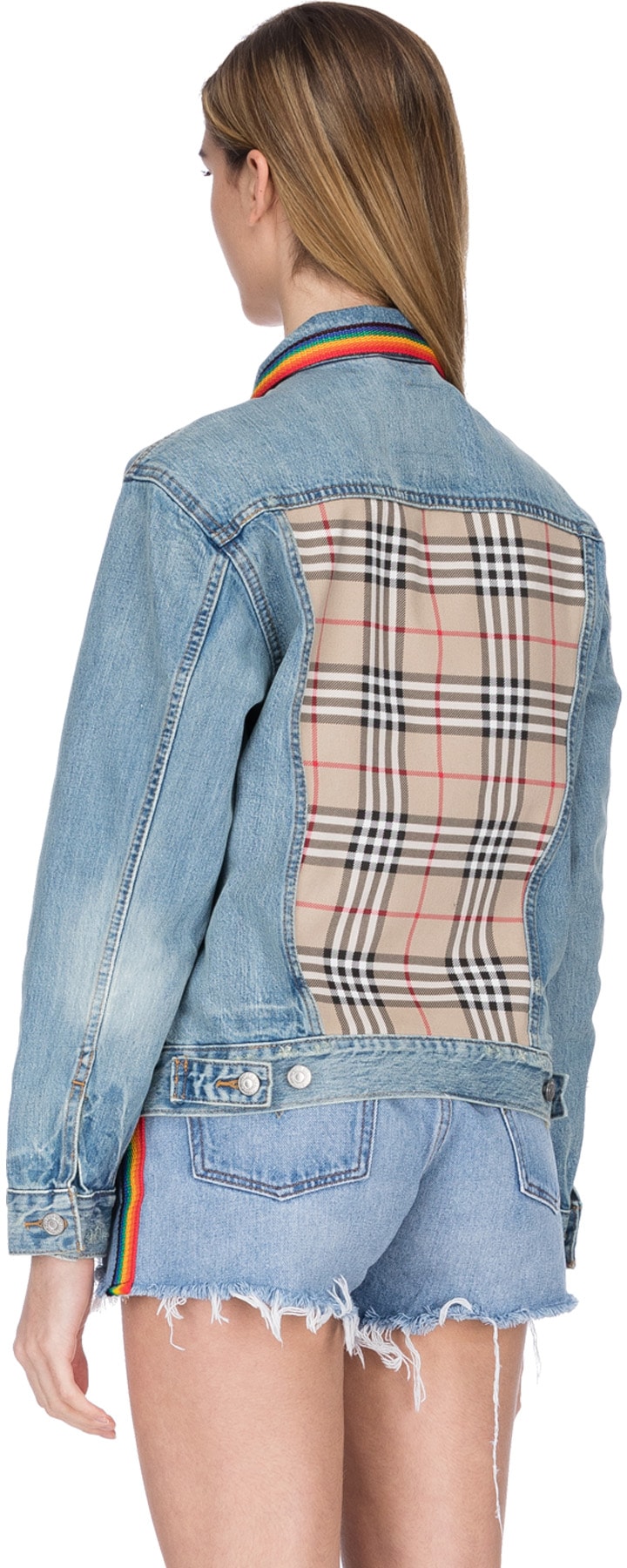 Levi's rainbow denim jacket sales