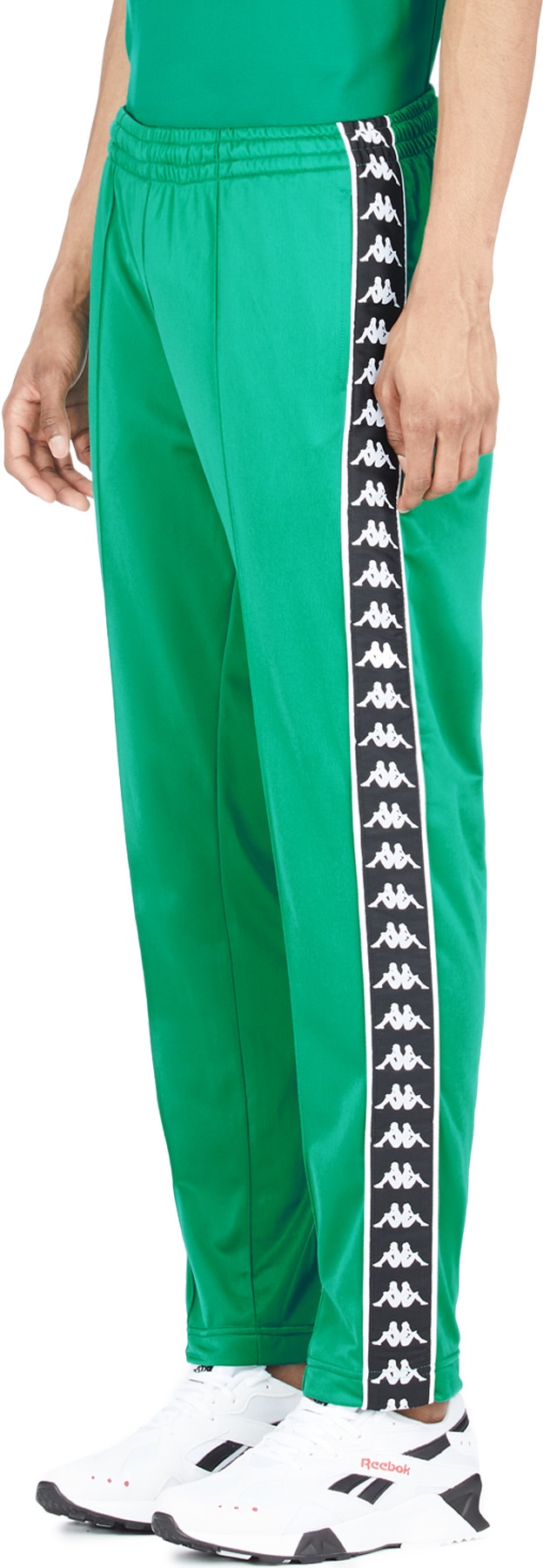 Kappa: Green 222 Banda Astoria Slim Pants - 2