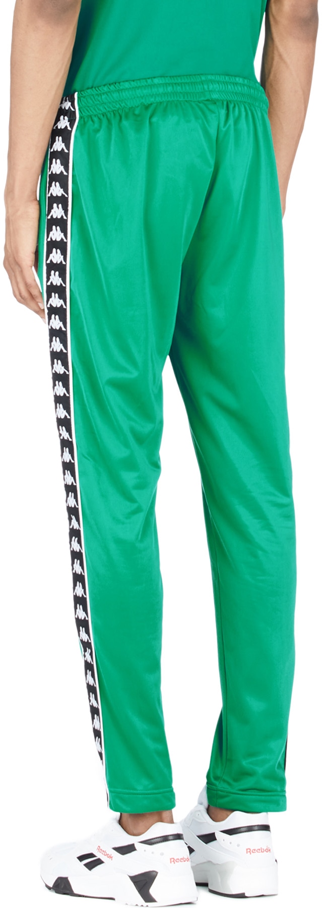 Kappa: Green 222 Banda Astoria Slim Pants - 3